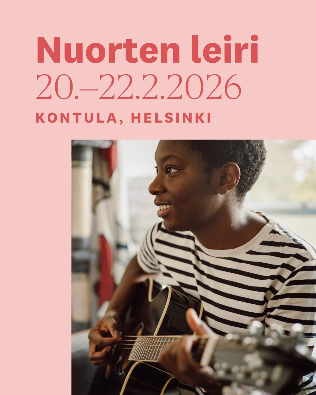 Osana nuorten liikkeen toimintaa bah&aacute;&rsquo;&iacute;-yhteis&ouml; j&auml;rjest&auml;&auml; nuorten leirin 20.&ndash;22. helmikuuta 2026 Kontulassa, Helsingiss&auml;. Tervetuloa mukaan!

🟢 Ilmoittaudu 13.2. menness&auml;: forms.gle/uewq3VDNRXQ