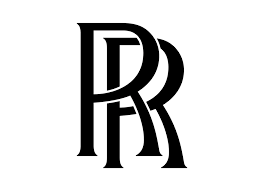 Black and white Rolling Stones logo with interlinked 'R' and 'A' letters
