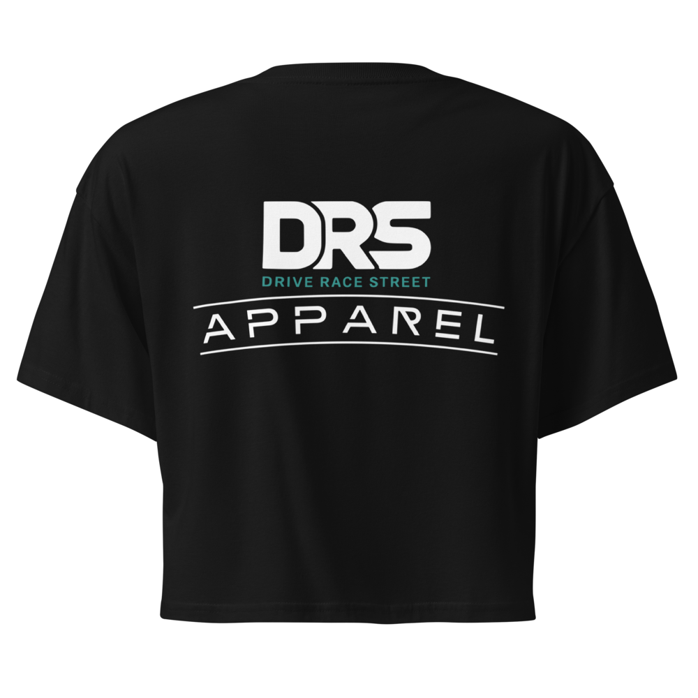 DRS Custom — Official Logo Black Crop Top