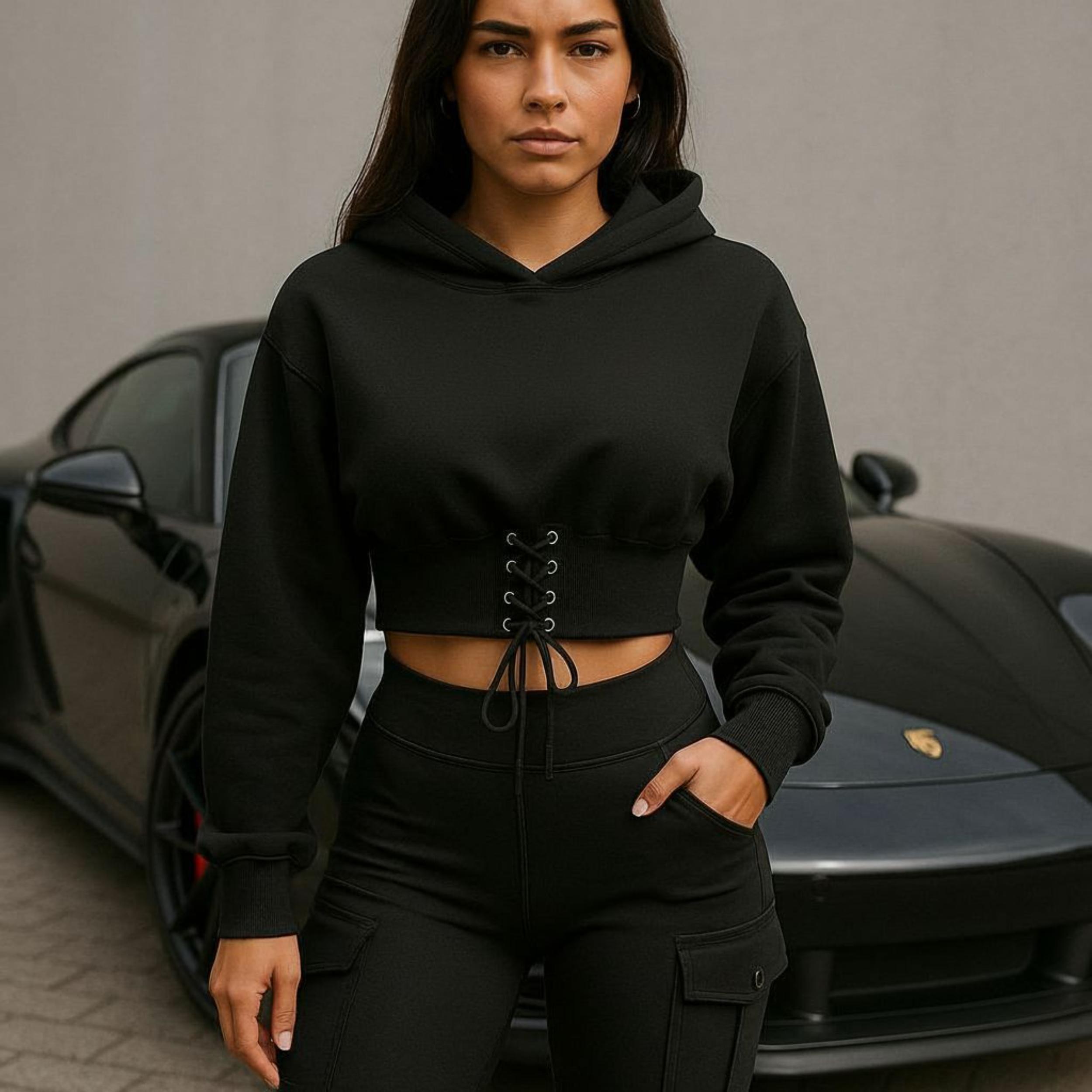 Full Throttle: Crop Hoodie