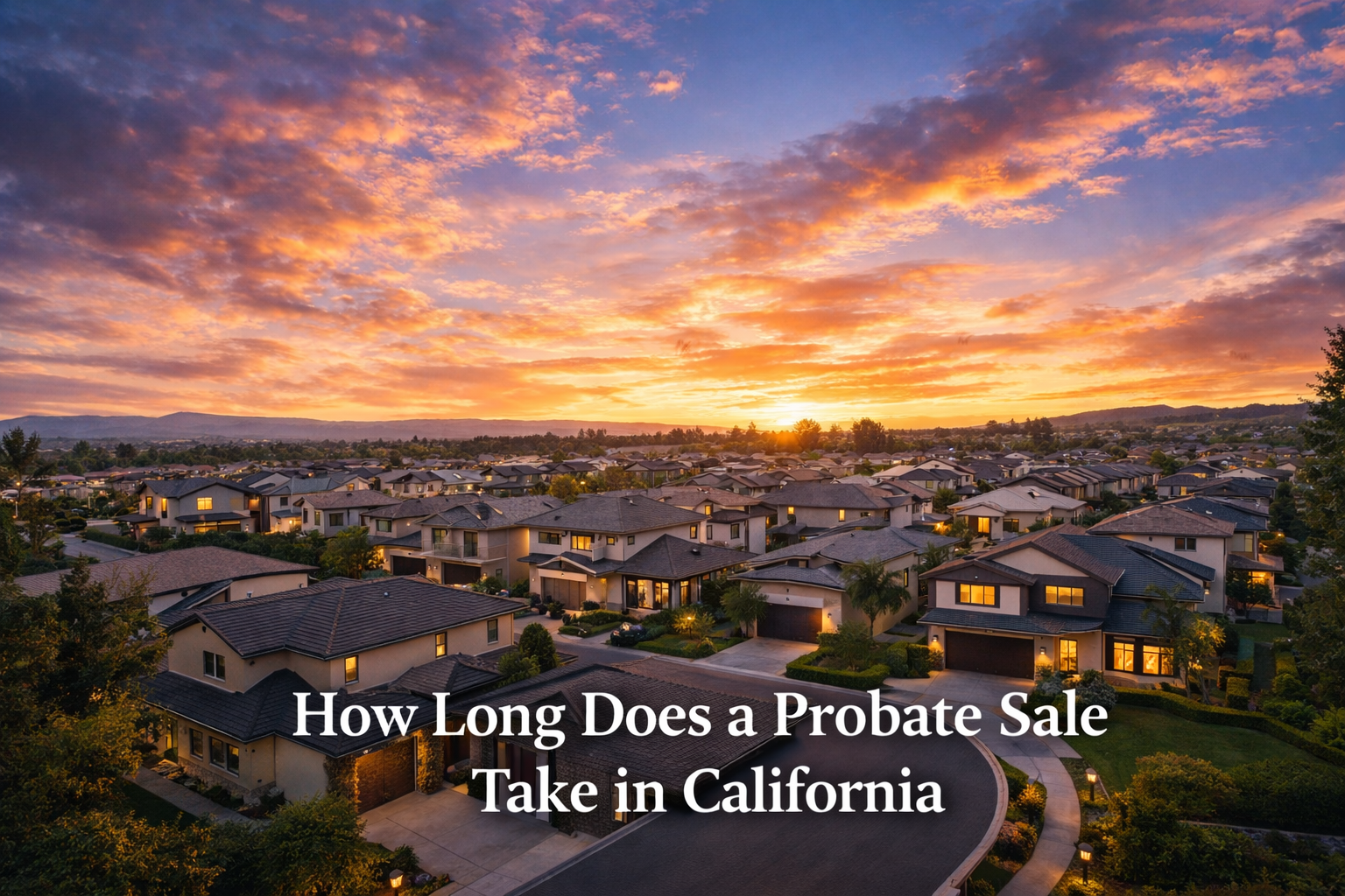 How Long Does a Probate Sale Take in California?