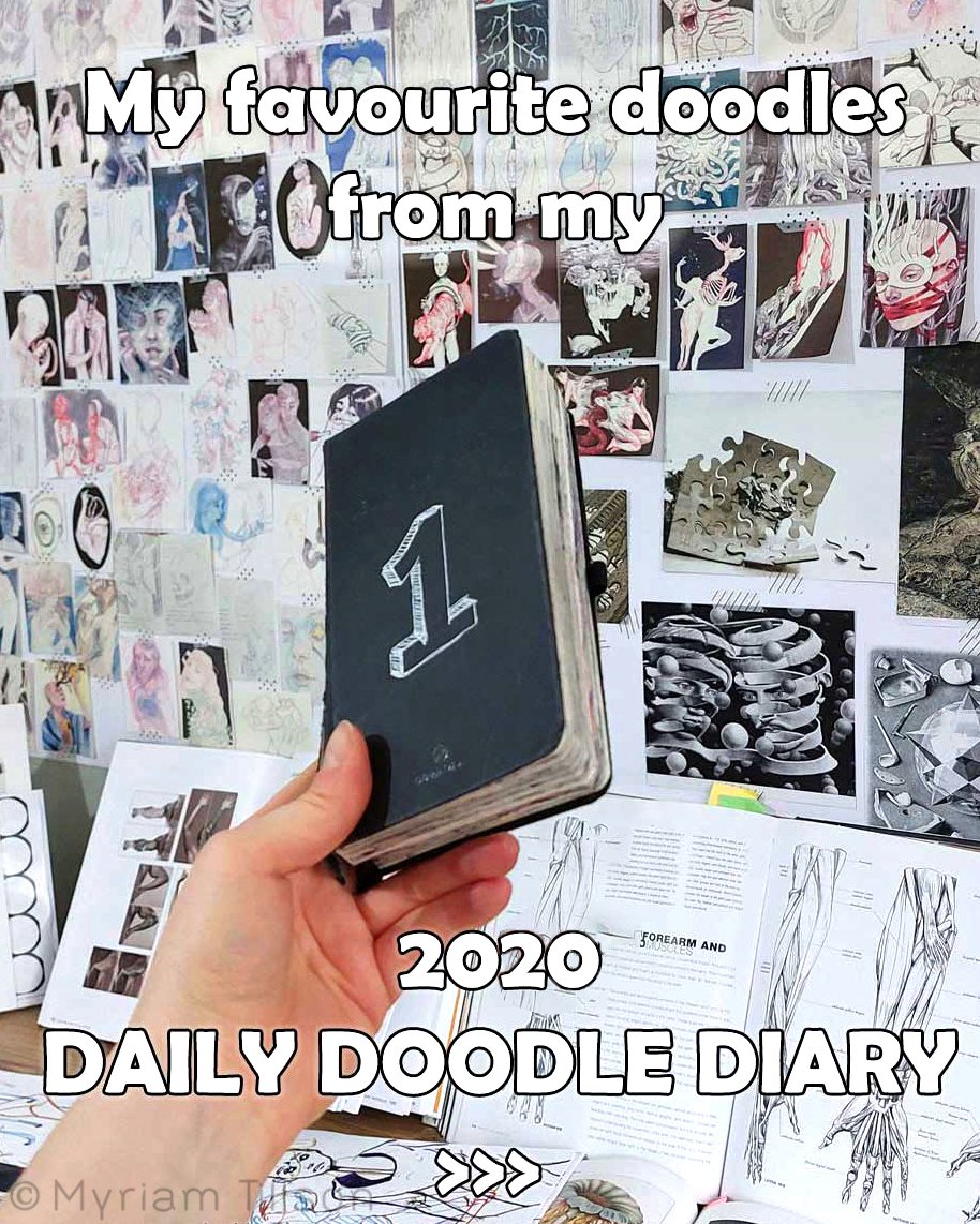 Which one do you think would make a good painting?
.
What a year 2020 was...It feels like it was both a different world and the beginnings of a new one, in the strangest ways...
For some unhinged reason, I decided to try keeping a Doodle Diary, with 