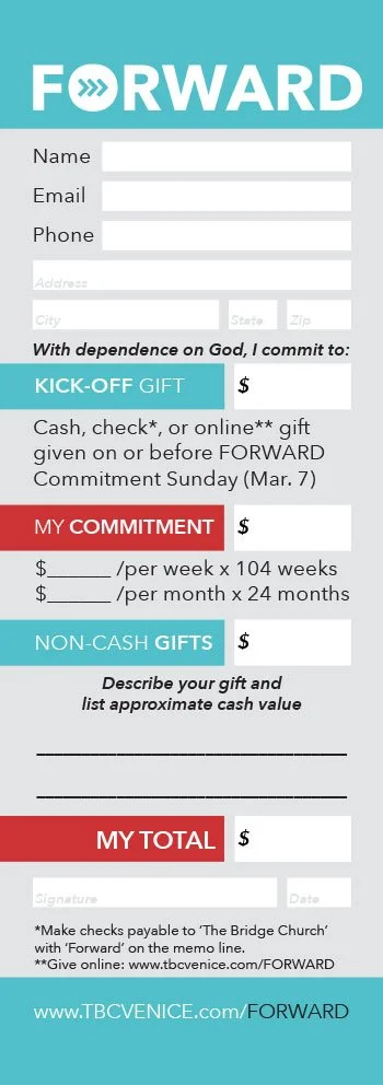 Commitment Card