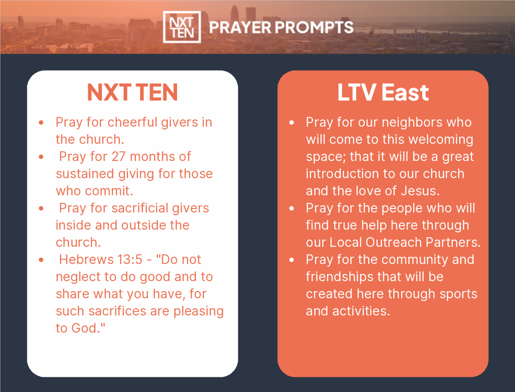 Prayer Prompts