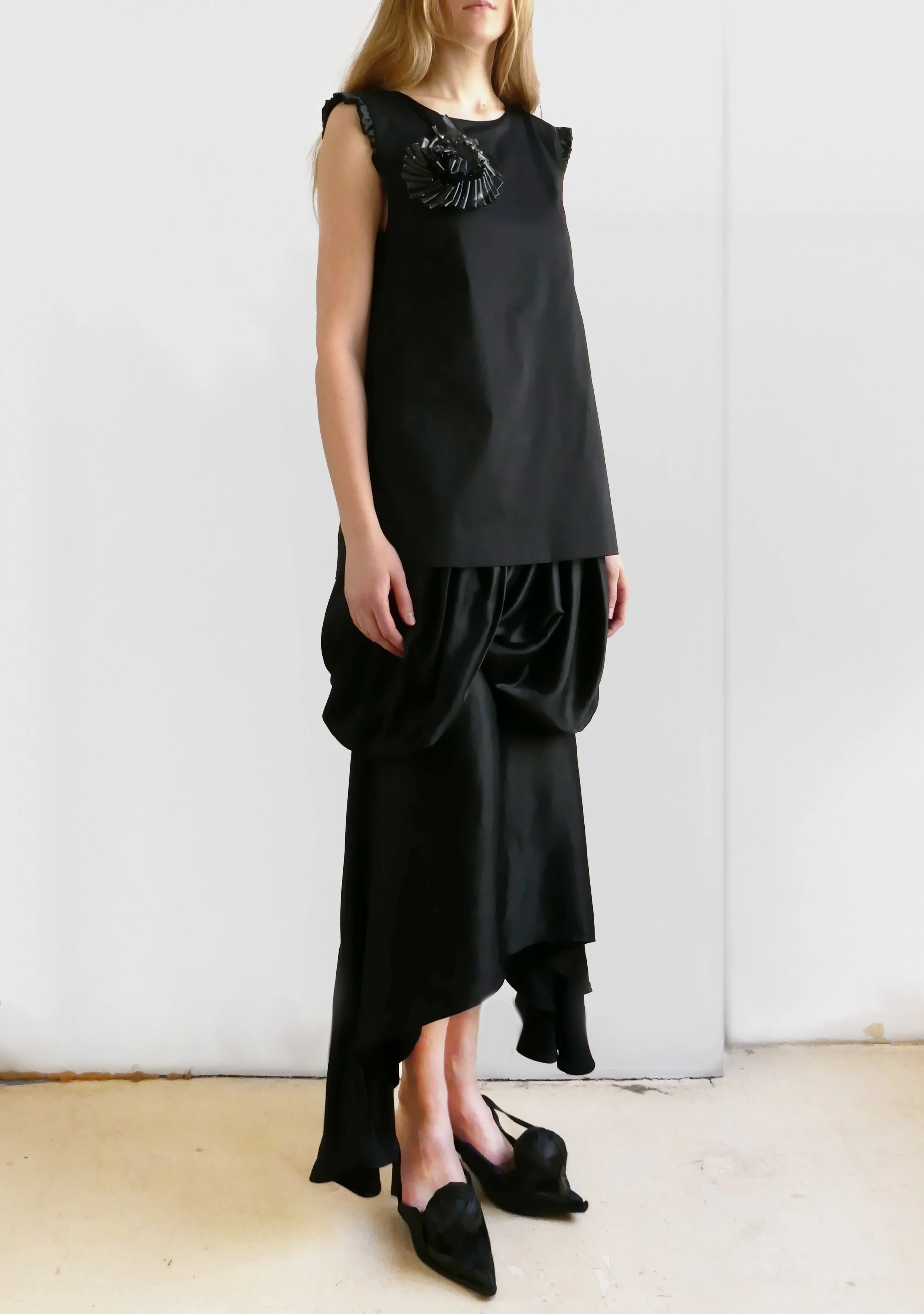 TIRE ROSETTE DRESS