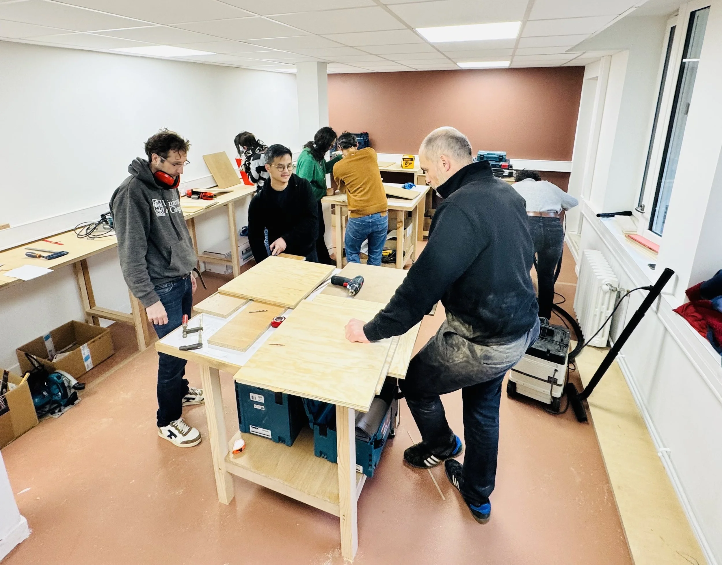 Aménagement collectif du Fablab