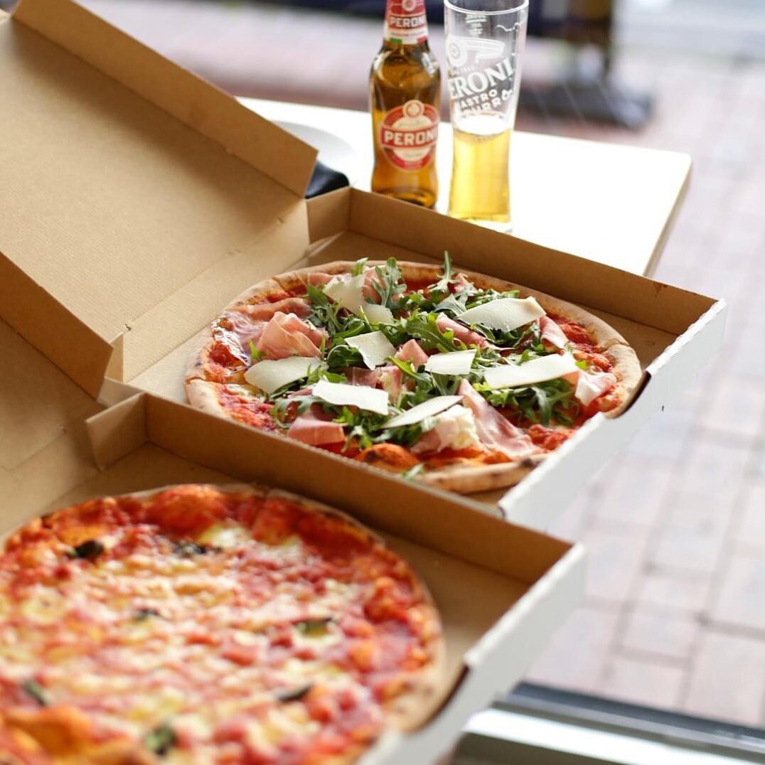Our Pizzas🤌🏽 

Get your hands, and your tastebuds on our Roman style pizzas! Thin and crispy crust, topped with the freshest ingredients 🍕

You can find us on UberEats and DoorDash for convenient delivery🛵 

Takeaway will be available until 9pm t