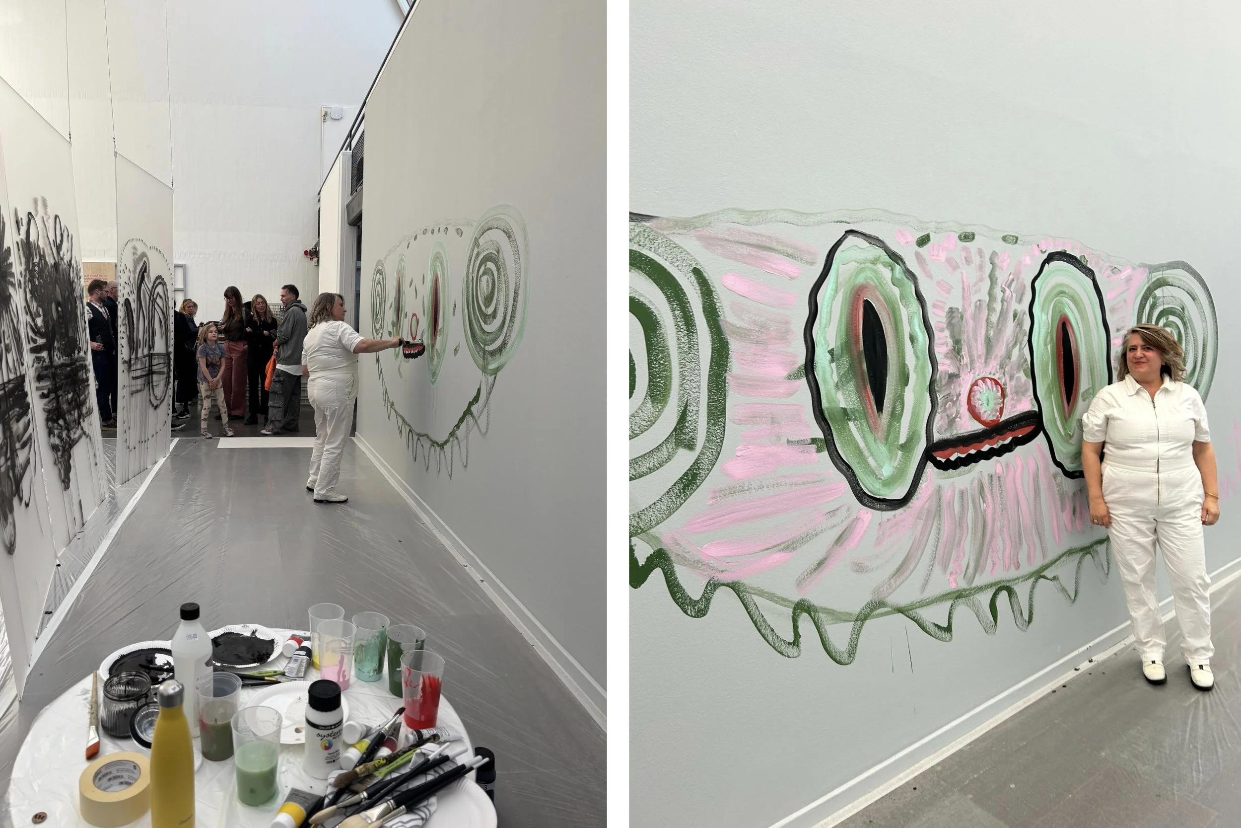 Live drawing at Litteralund, Lundskonsthall, Lund, Sweden, 2025