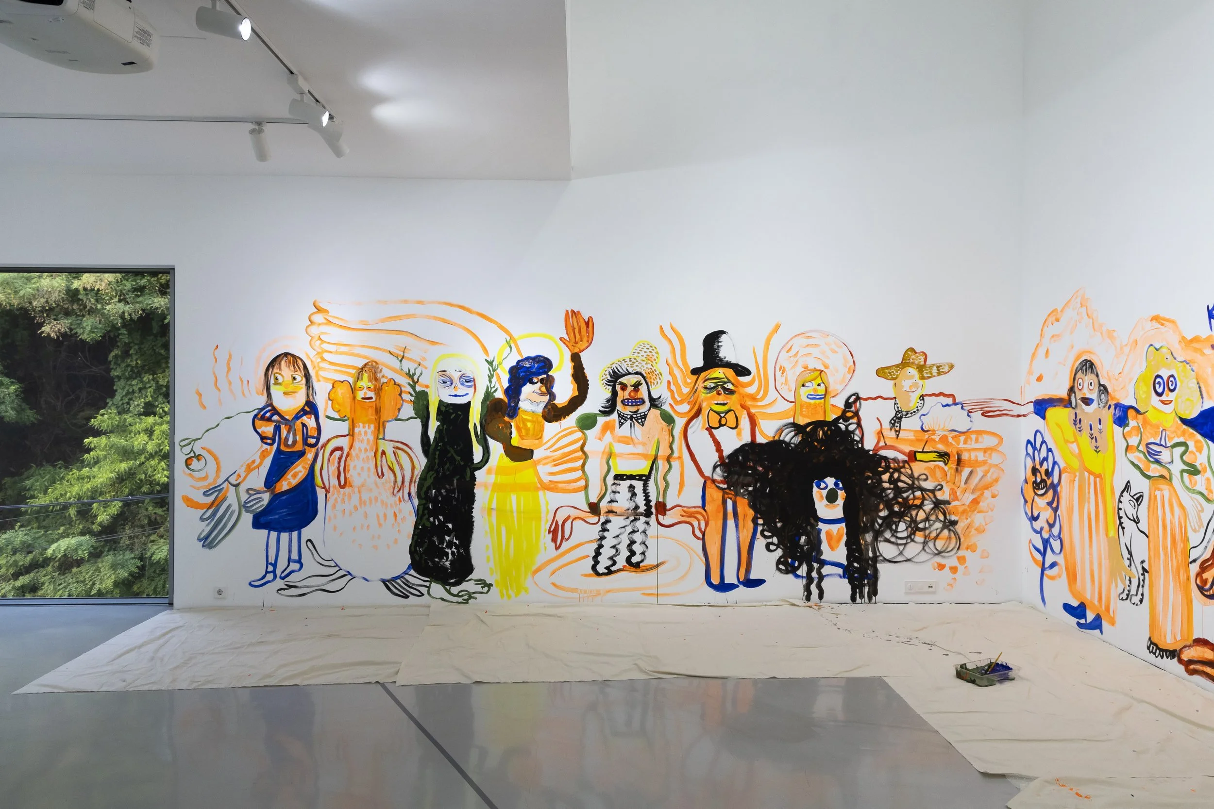 Live drawing at Albus Gallery, Seoul, Korea, 2025