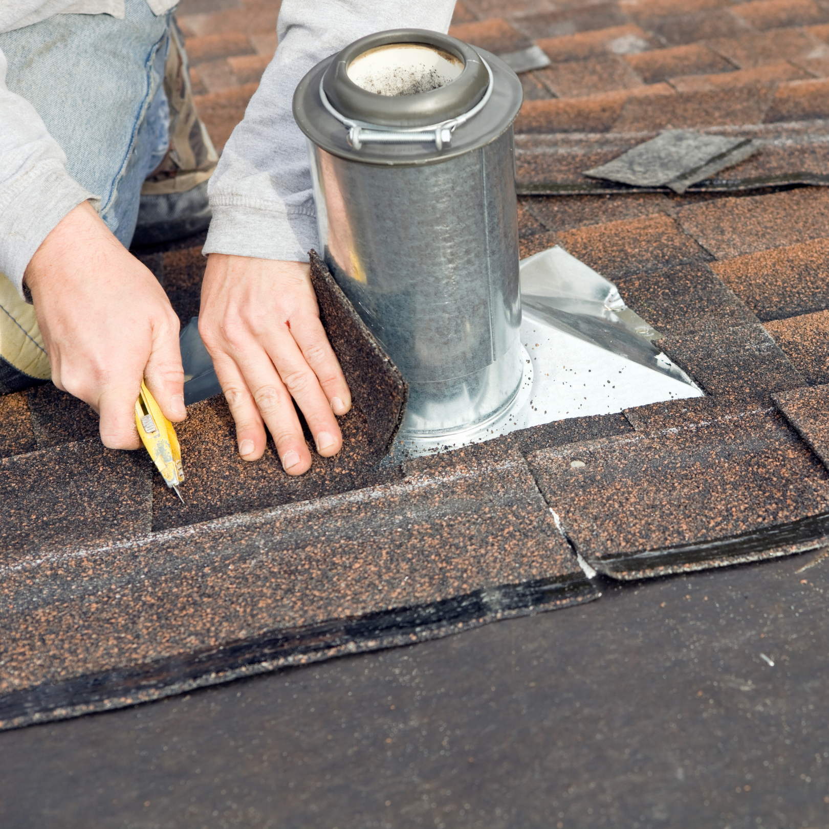 Professional roofing work in DMV showing attention to detail and quality