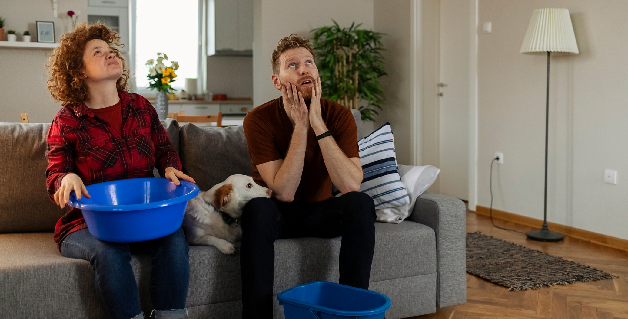 Water damage risk under double layered roof