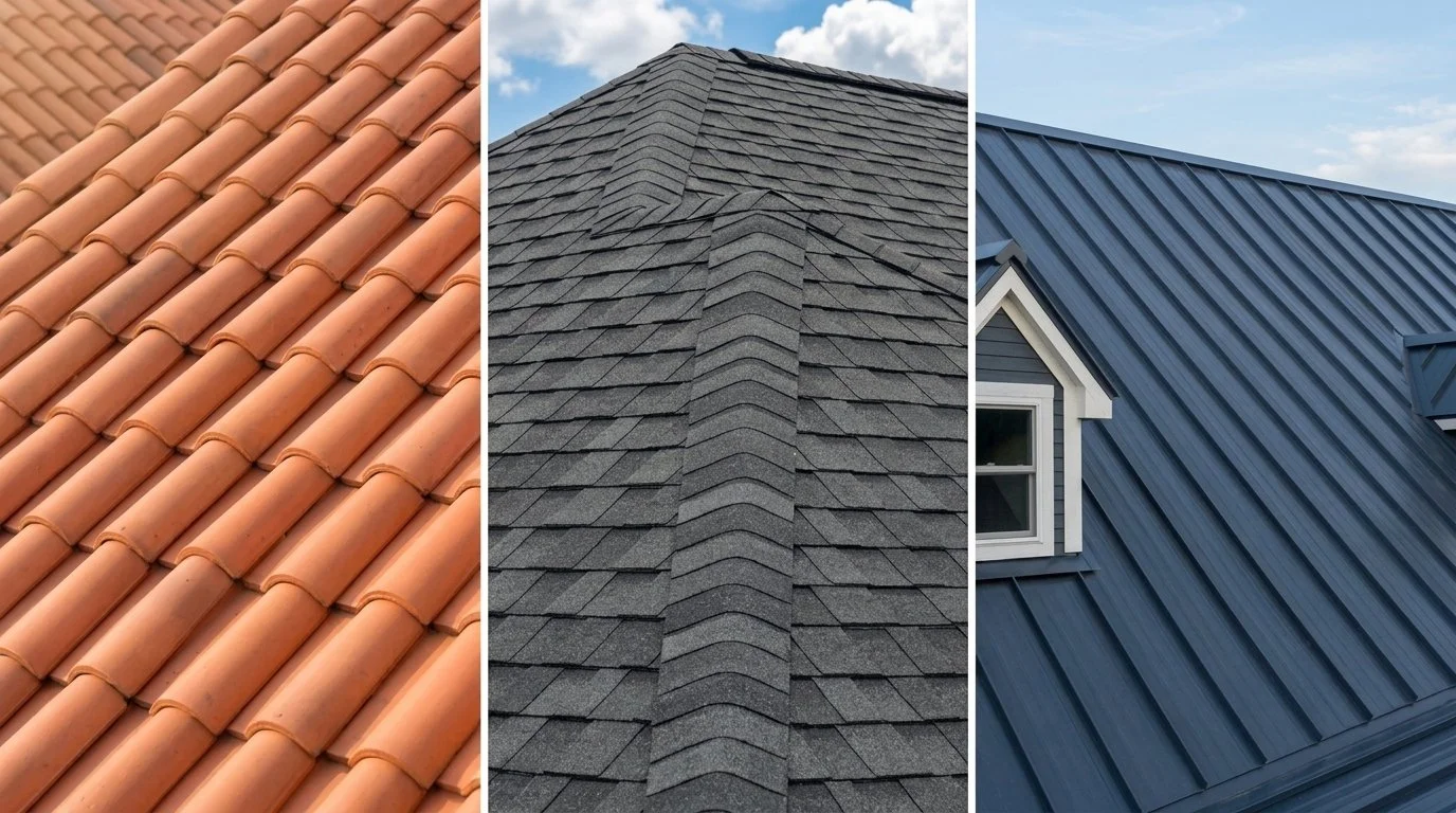 A shingles, tiles, and metal panels in comparing the best for Maryland home