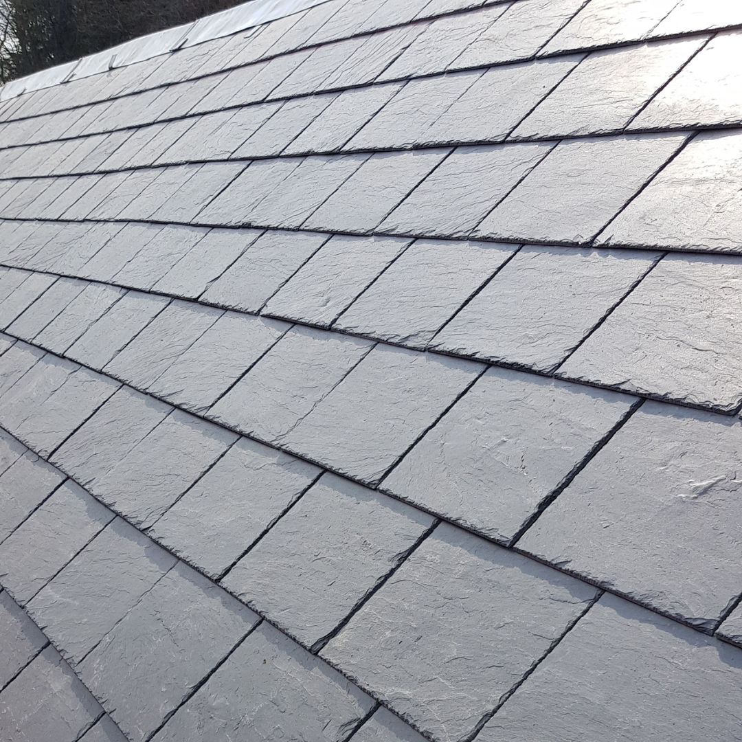 Natural slate roofing tiles