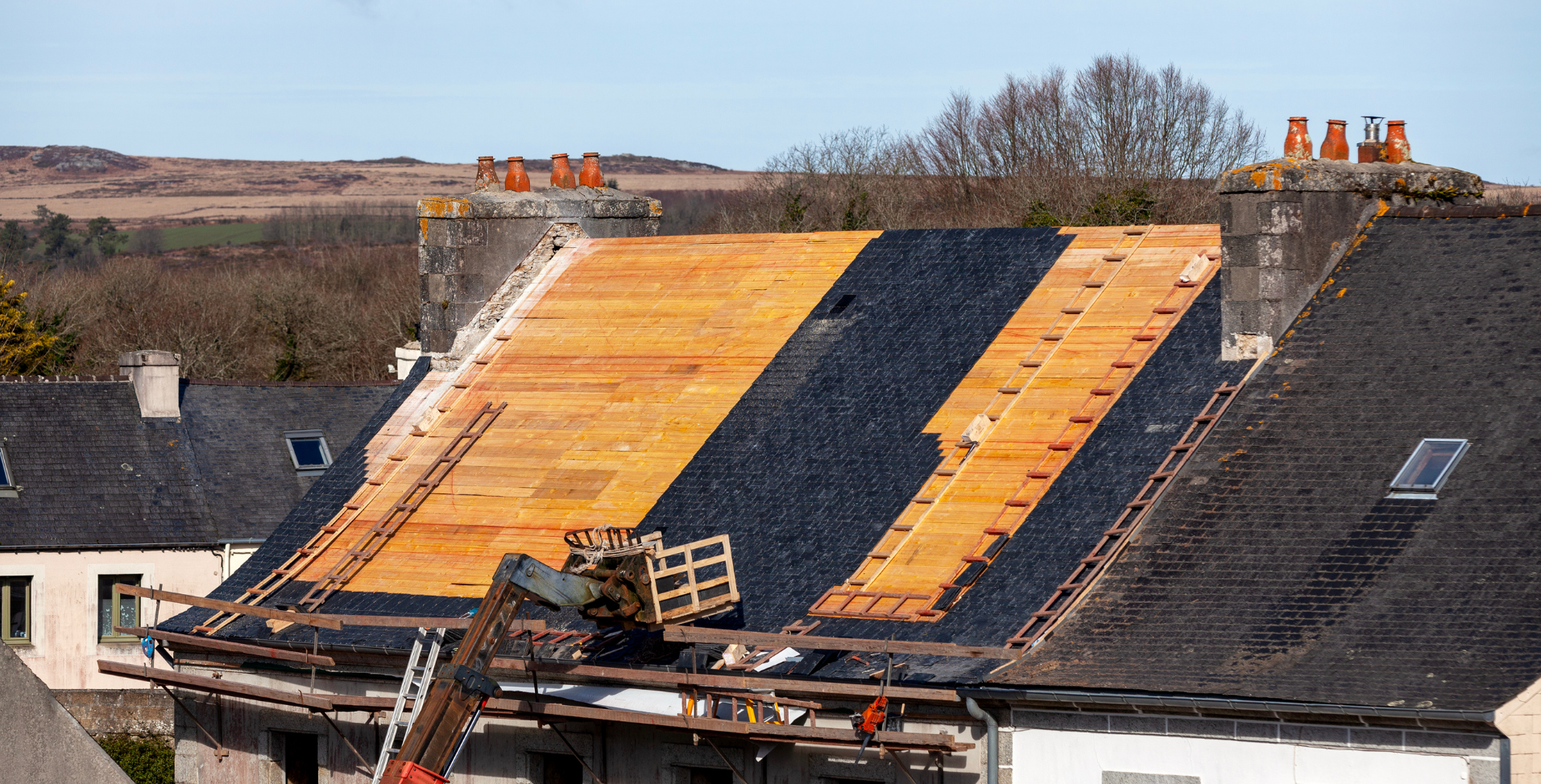 Slate roof on a residential home in the DMV area