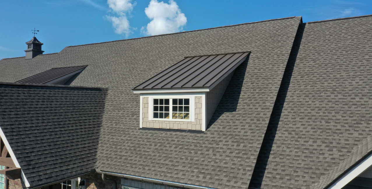 Residential roof in DMV neighborhood