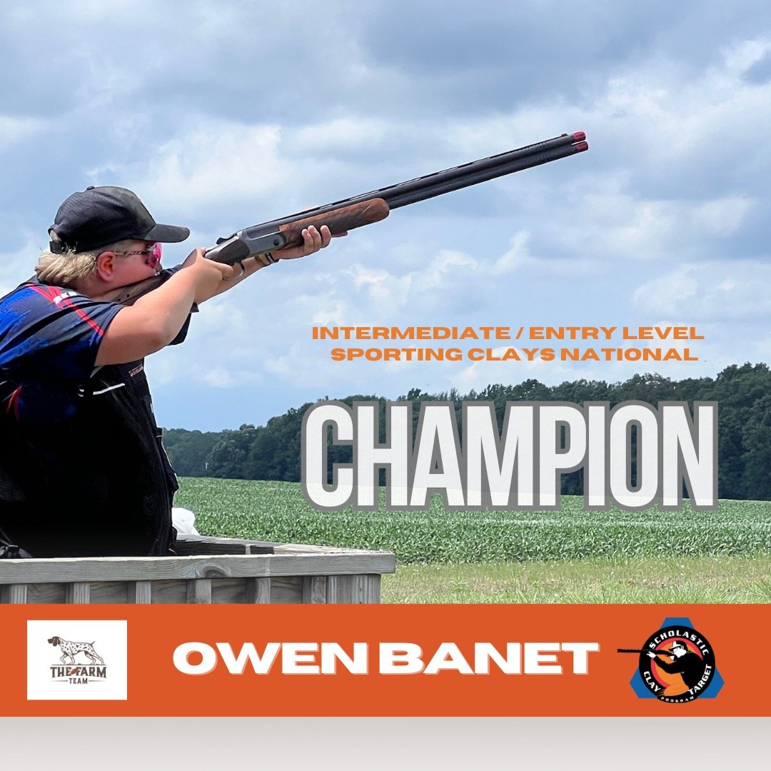 π HELLO, CHAMP! π
Meet your new SCTP National Champion—times two! ππ
Owen Banet has officially earned the Sporting Clays -AND- Super Sporting National Champion titles in the Intermediate / Entry Level division at #SCTPNationals!
There ar