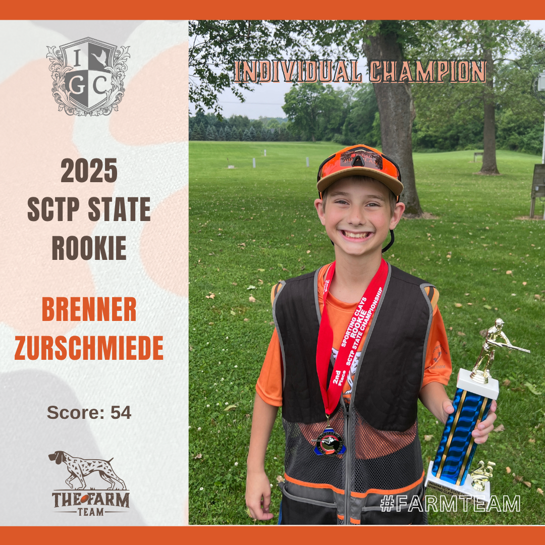 2025 Indiana State SCTP - Rookie Champion - Brenner ZurSchmiede