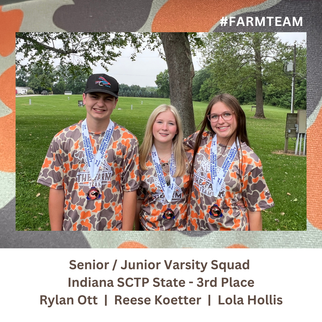 2025 Indiana State SCTP - 3rd Place - Senior | Junior Varsity Squad - Rylan Ott, Reese Koetter, and Lola Hollis