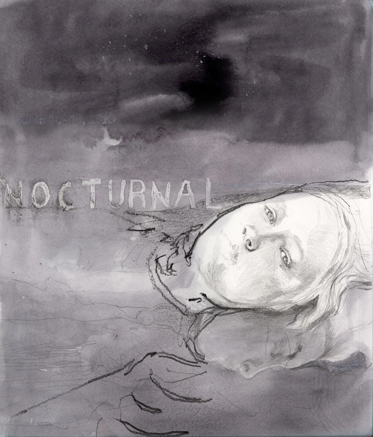 Saturday. 👀 Spooky countdown #paintedreflections #illustrator #watercolor #watercolorartists #nocturnal #inkonpaper #cateparr #filmillustration #filmposter 🌚#movieposter MA #eca project NOAi #handdrawn 👀