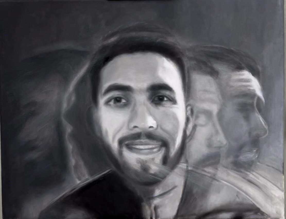 The Mask (self portrait), Oil on Canvas, 16’ x 20’
2021