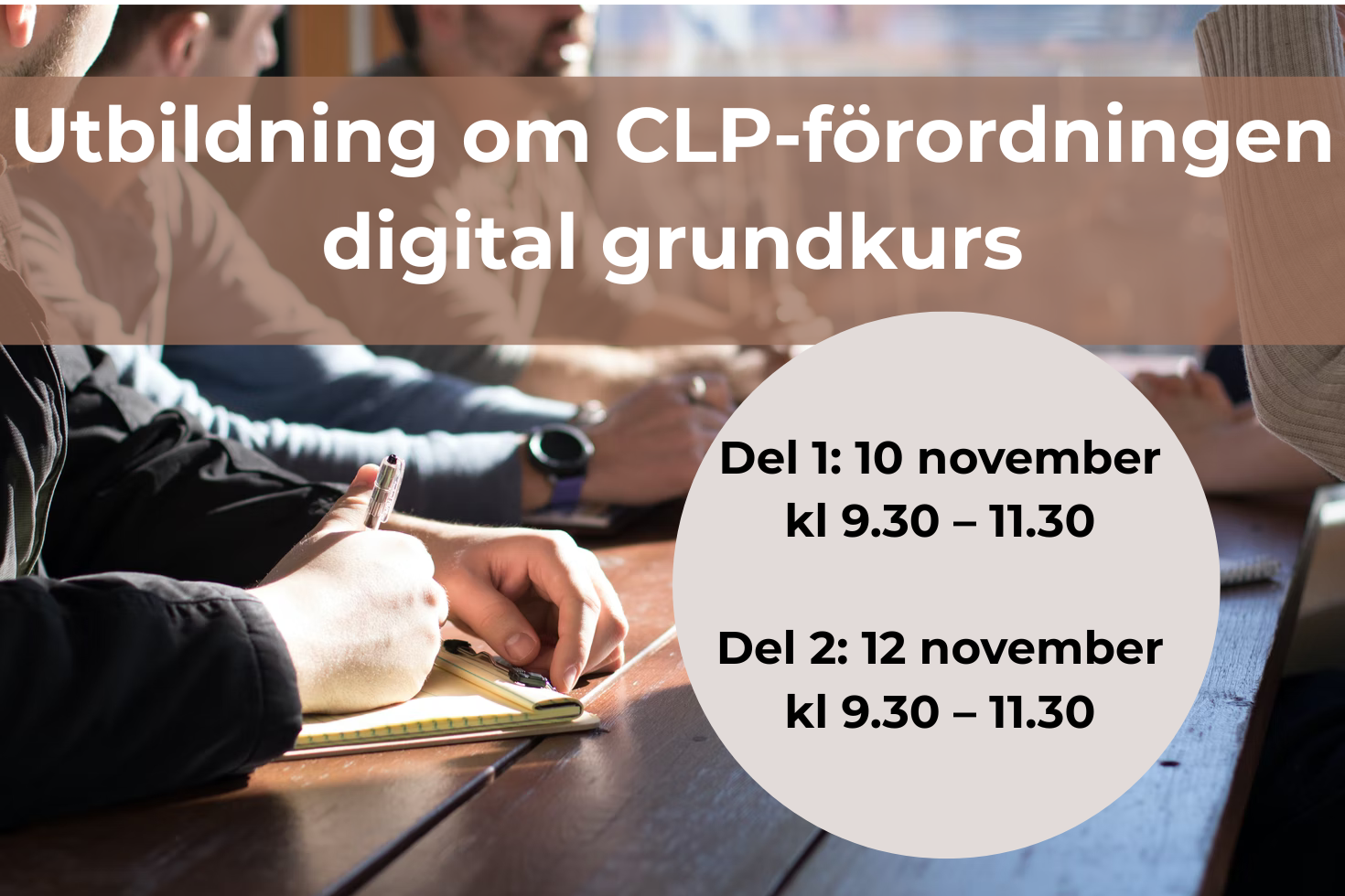 Utbildning om CLP-förordningen