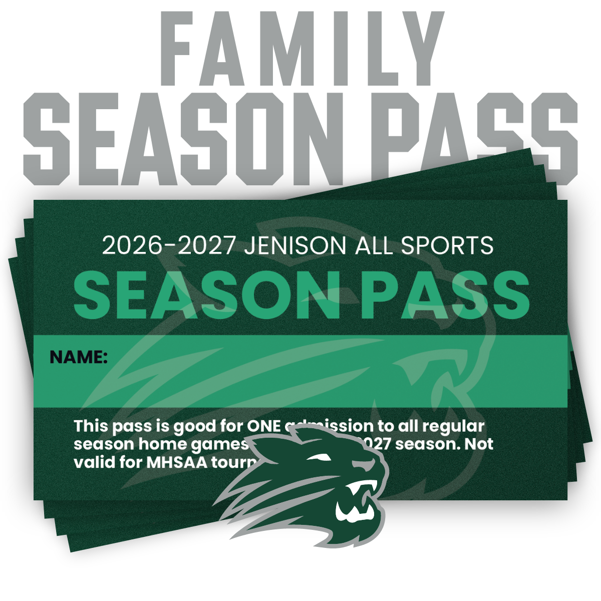 2026-2027 Family Pass (4) Package
