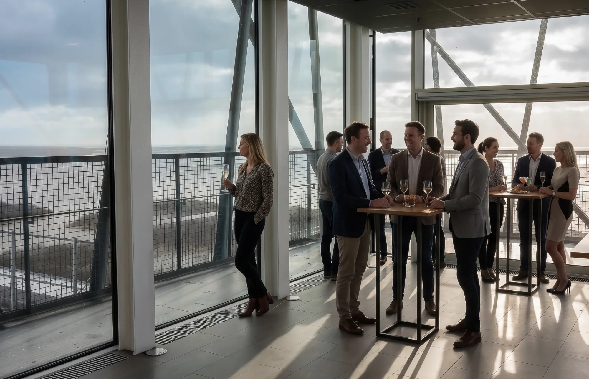 NKT:s konferensavdelning på 150 meters höjd med fantastisk utsik.