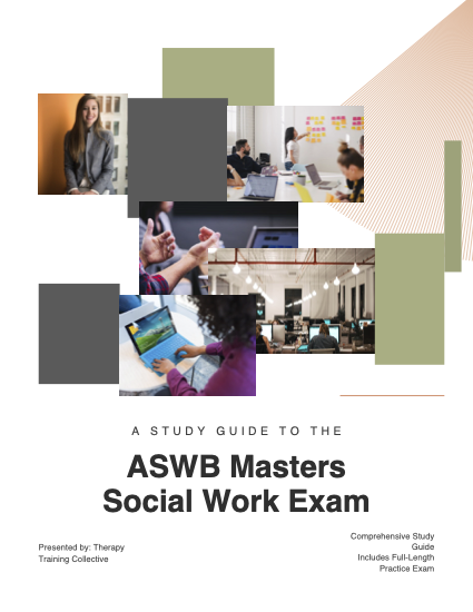 Masters Social Work ASWB Exam Text Study Guide only