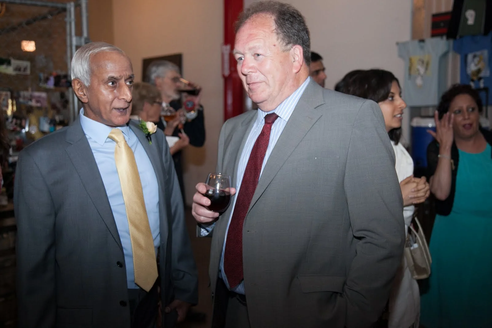 Zahir & Nick at Leila's wedding, 2015