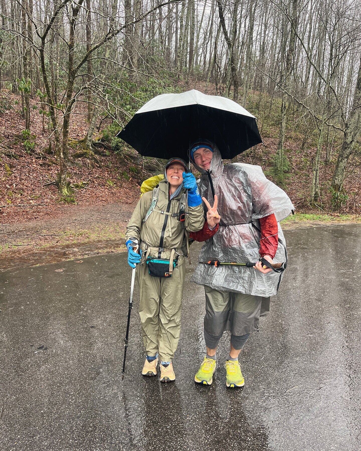 Lambchop and Unity met on the CDT, and after years of peer pressure from Unity, Lambchop finally gave in and decided to thru the AT. They ventured out into some quintessentially miserable #appalachiantrail weather with thru-hiker smiles on their face