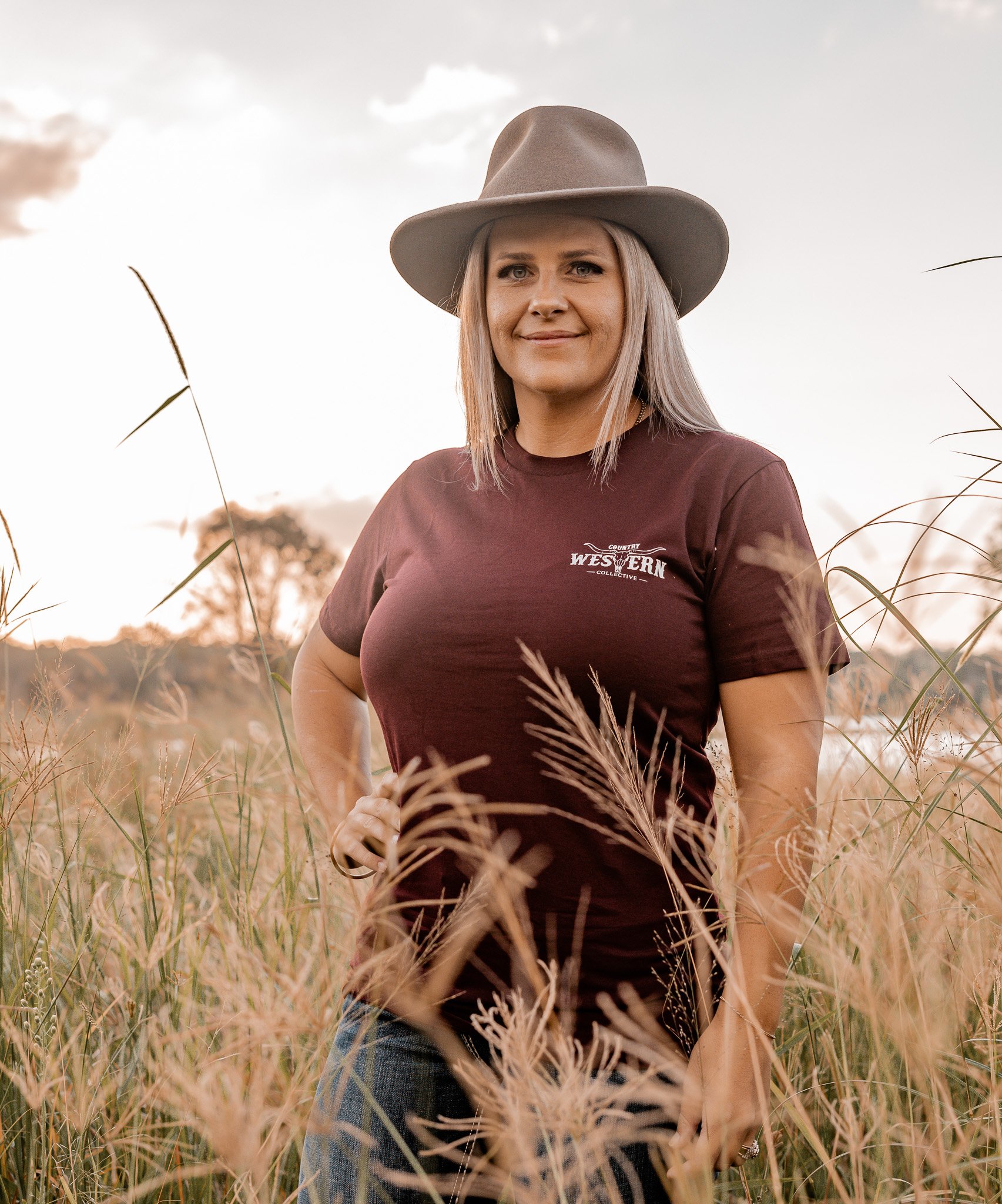 CWC Unisex Burgundy Tee