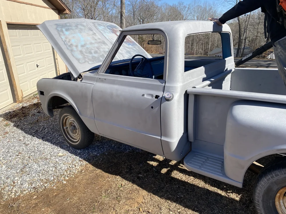 Ole Blue after sandblasting