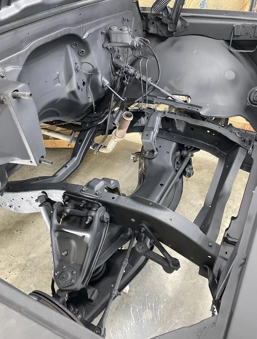 Restored frame for Ole Blue