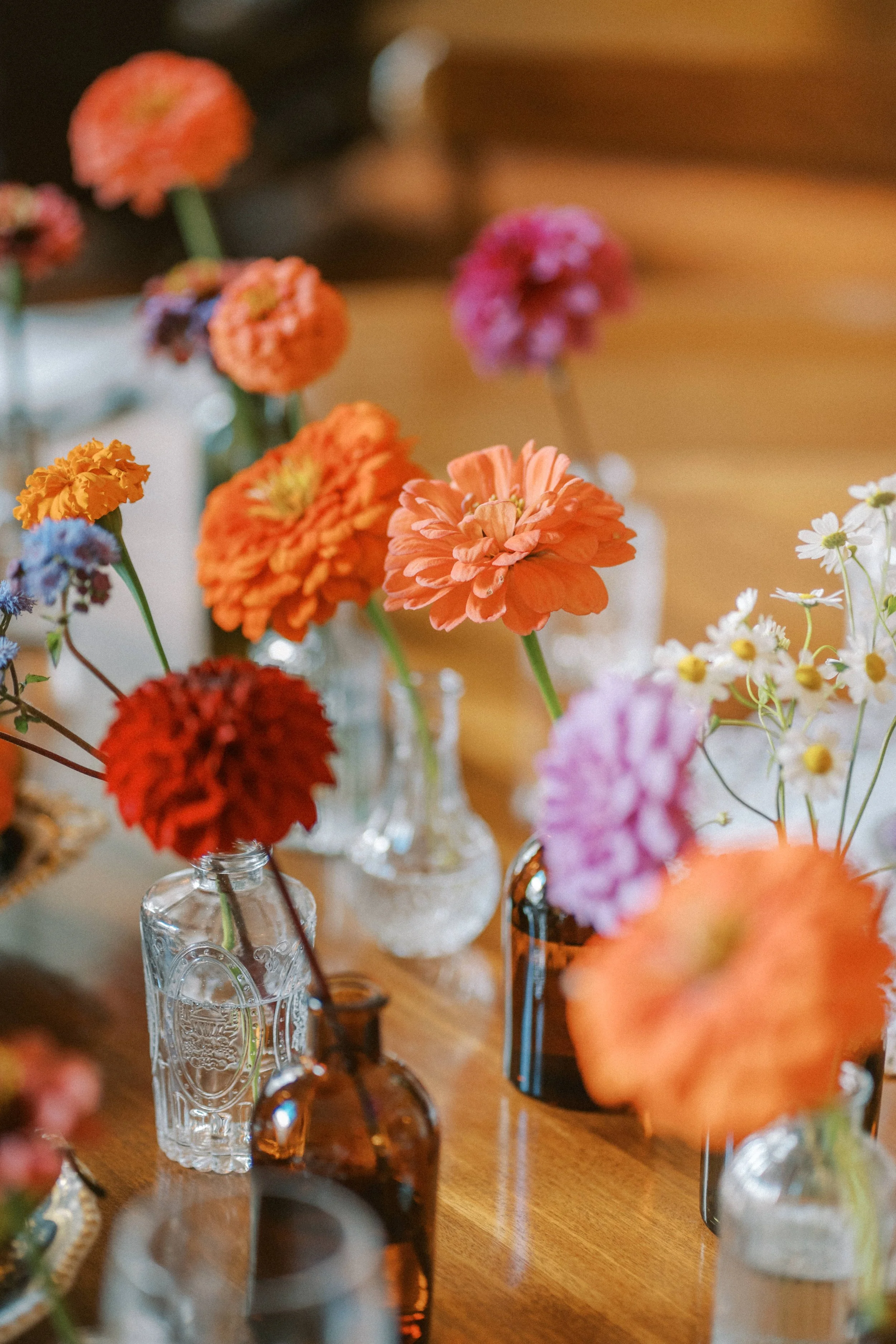 Wild and romantic tablescape by Moneygorm Farm for a Dungarvan wedding