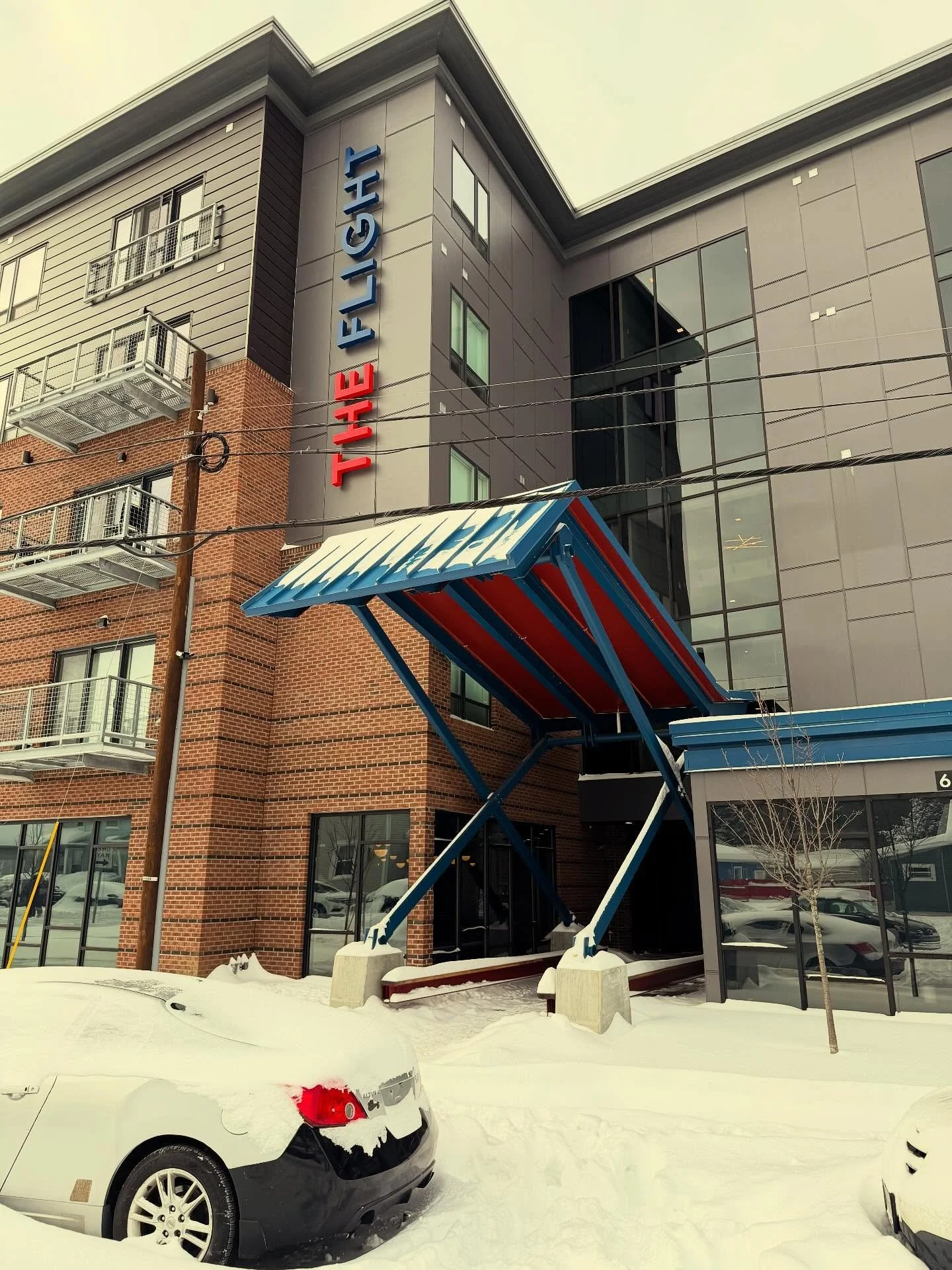 Shake off the snow and warm up inside. We keep it cozy for you and your furry friends! Schedule a tour of your new home now! 🐾❄️ #newapartment #flight #flightlife