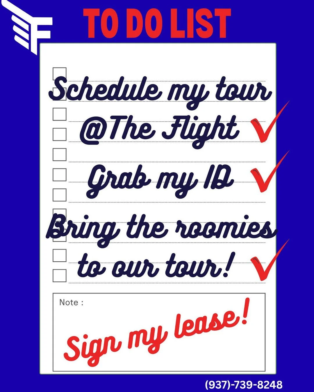 June check-in: have you toured yet?
New month, quick question: have you actually toured the places on your list yet? Photos help, but walking The Flight in person is how you figure out if the layout, location, and student-focused amenities really fit