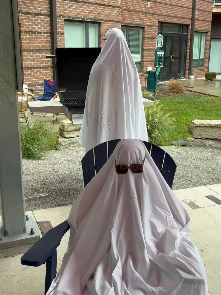 The office crew has turned into ghosts!!! We&rsquo;ll be haunting the halls of The Flight until midnight on the 31st 👻🎃🍂🍁💀 #theflight #UD #LivingatTheFlight