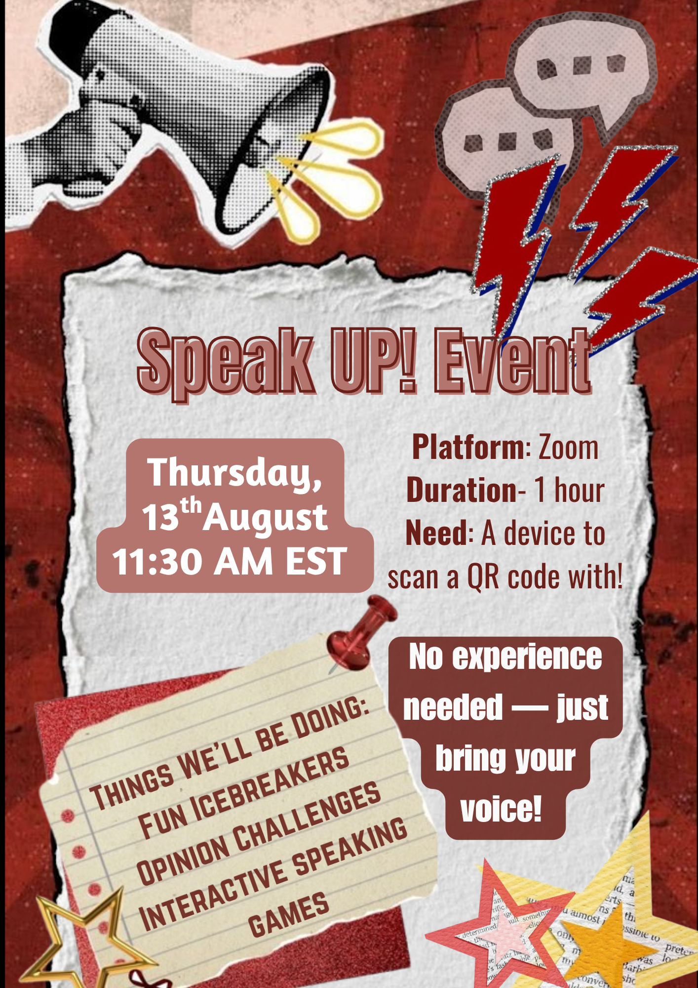 Speak Up! Public Speaking Event