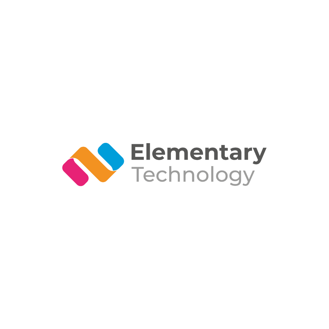 Elementary Technology logo with a stylized icon and text.