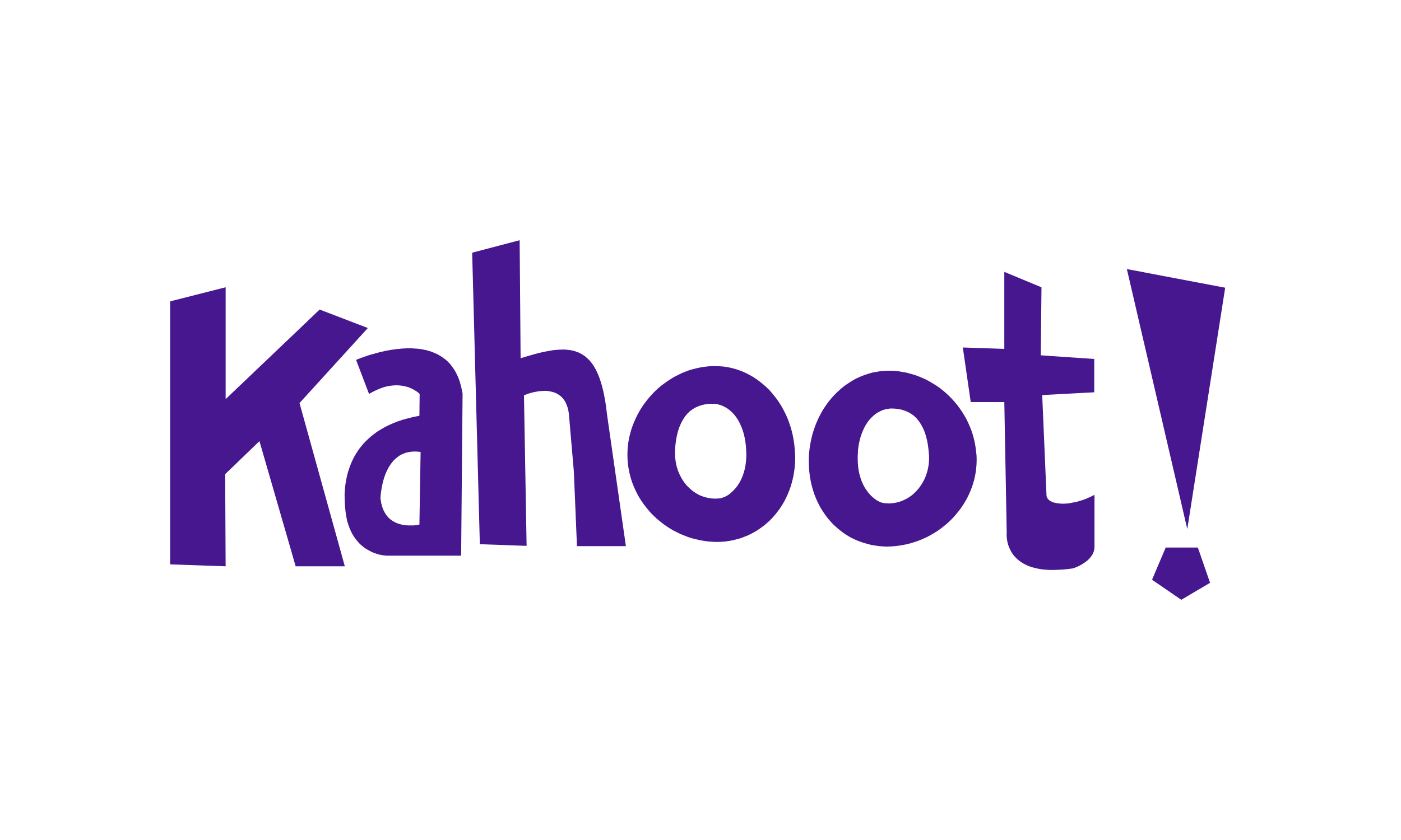 "Kahoot!" in purple on a white background