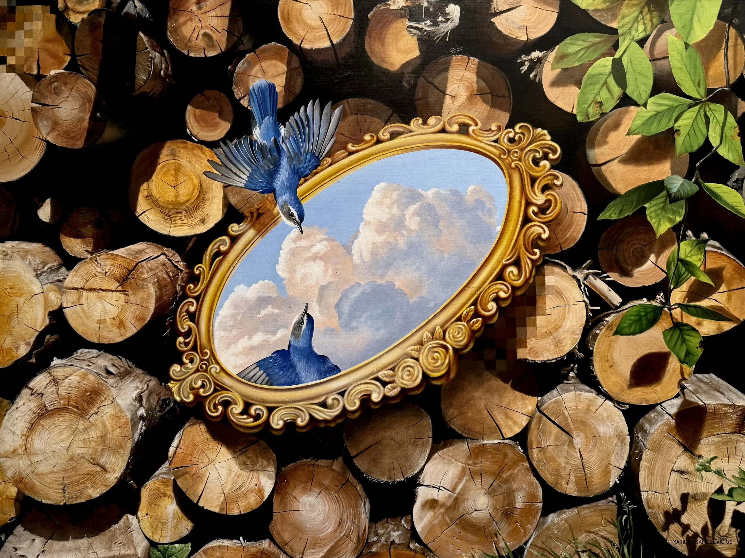 The sky was a lie - Oil on canvas - 47” x 35”