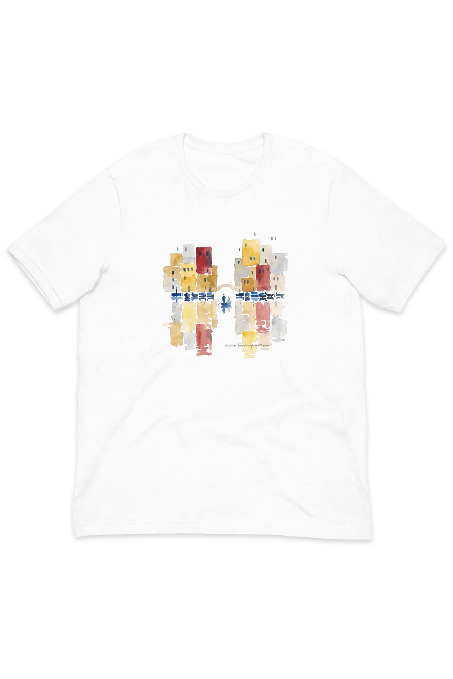 unisex-staple-t-shirt-white-front-venice-wont-swim.jpg