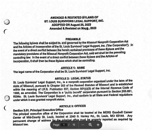Amended & Restated Articles of Incorporation