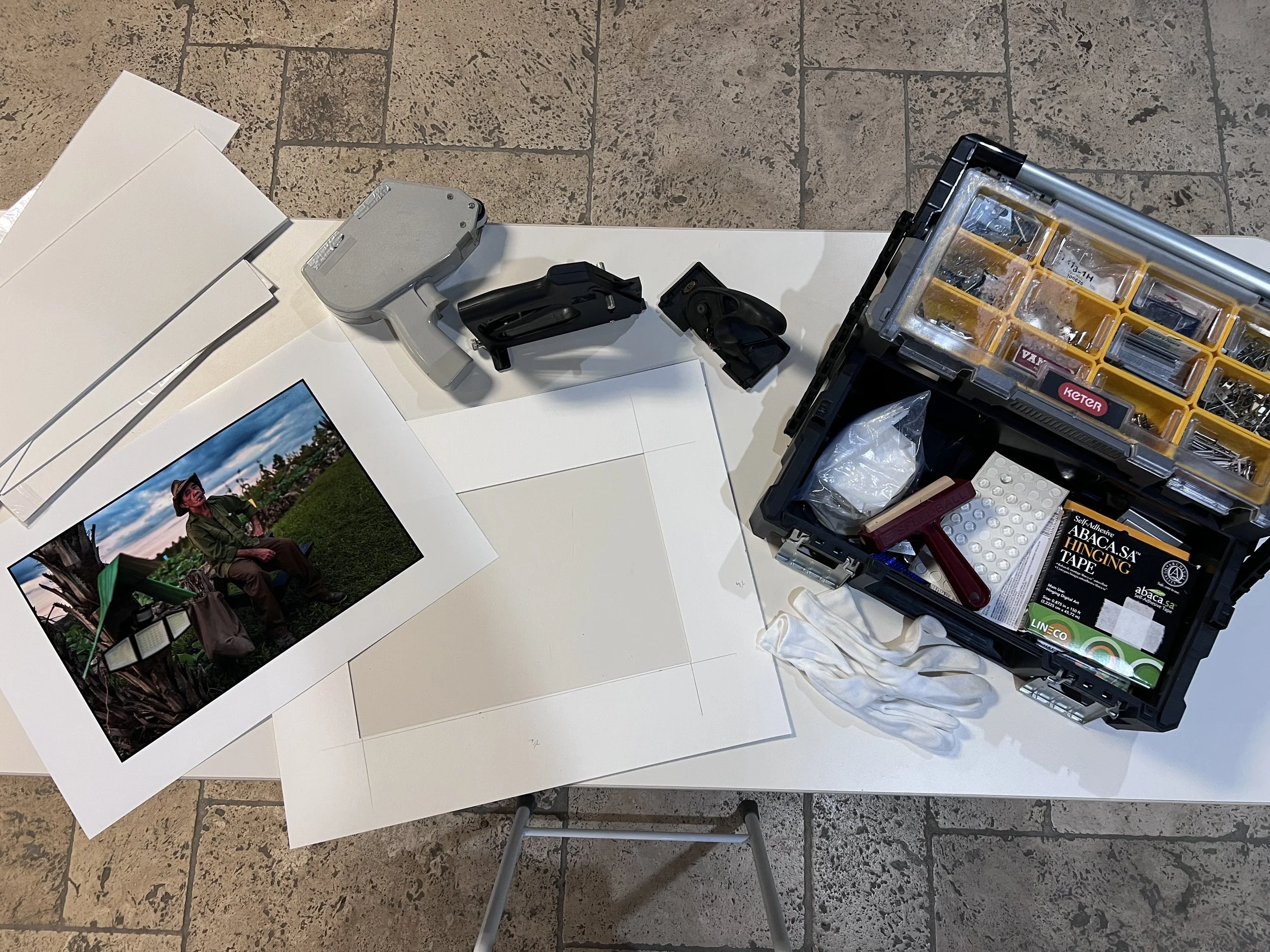 Matting and Framing Prints for Exhibition 