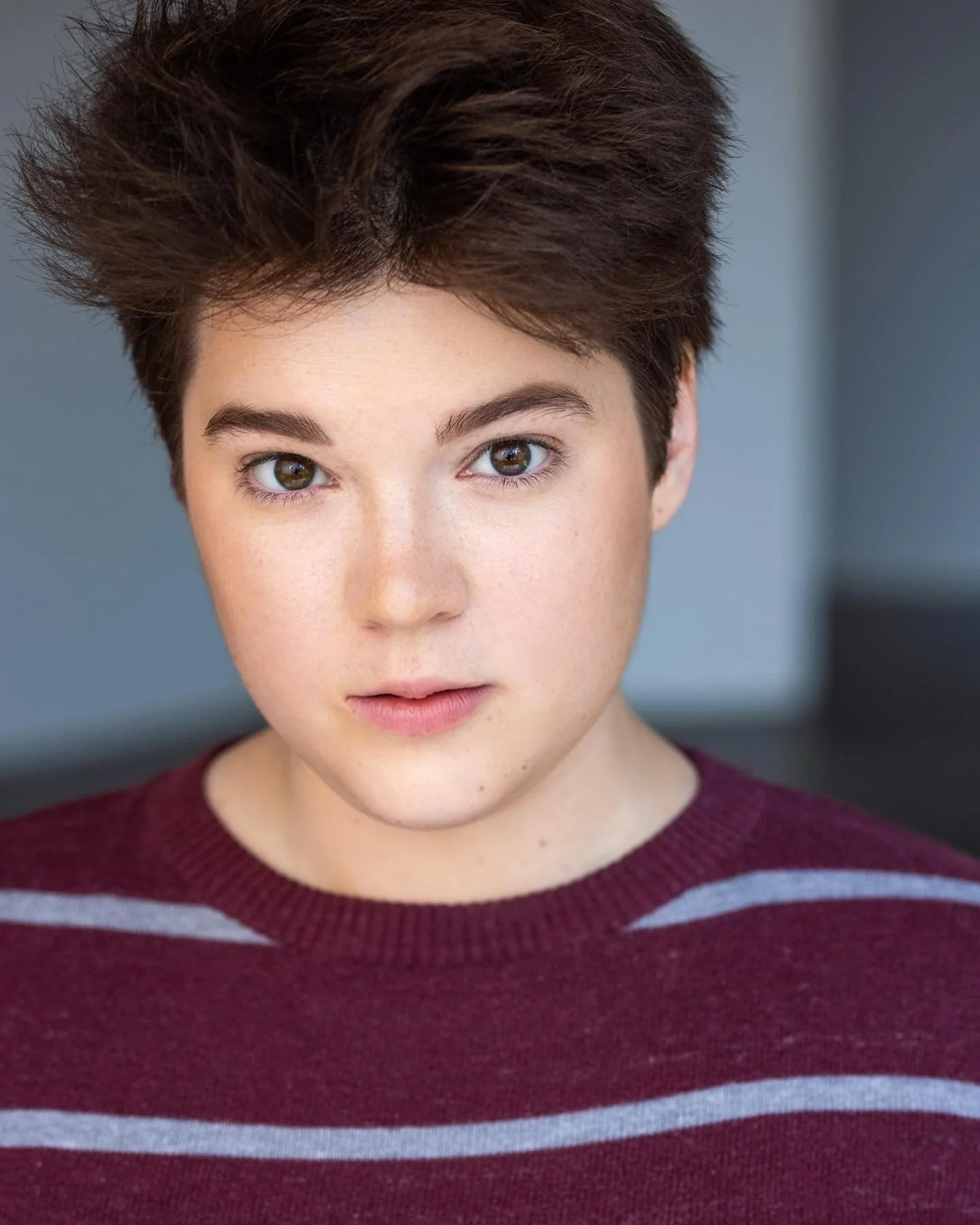 It&rsquo;s the freckles and flawless skin for me ❤️ 
I absolute love capturing all the different sides of my clients, specially when you look this good in all of them!
.
.
.
#atlantamua #androgenous #atlantamakeupartist #atlantaheadshots #androgenous