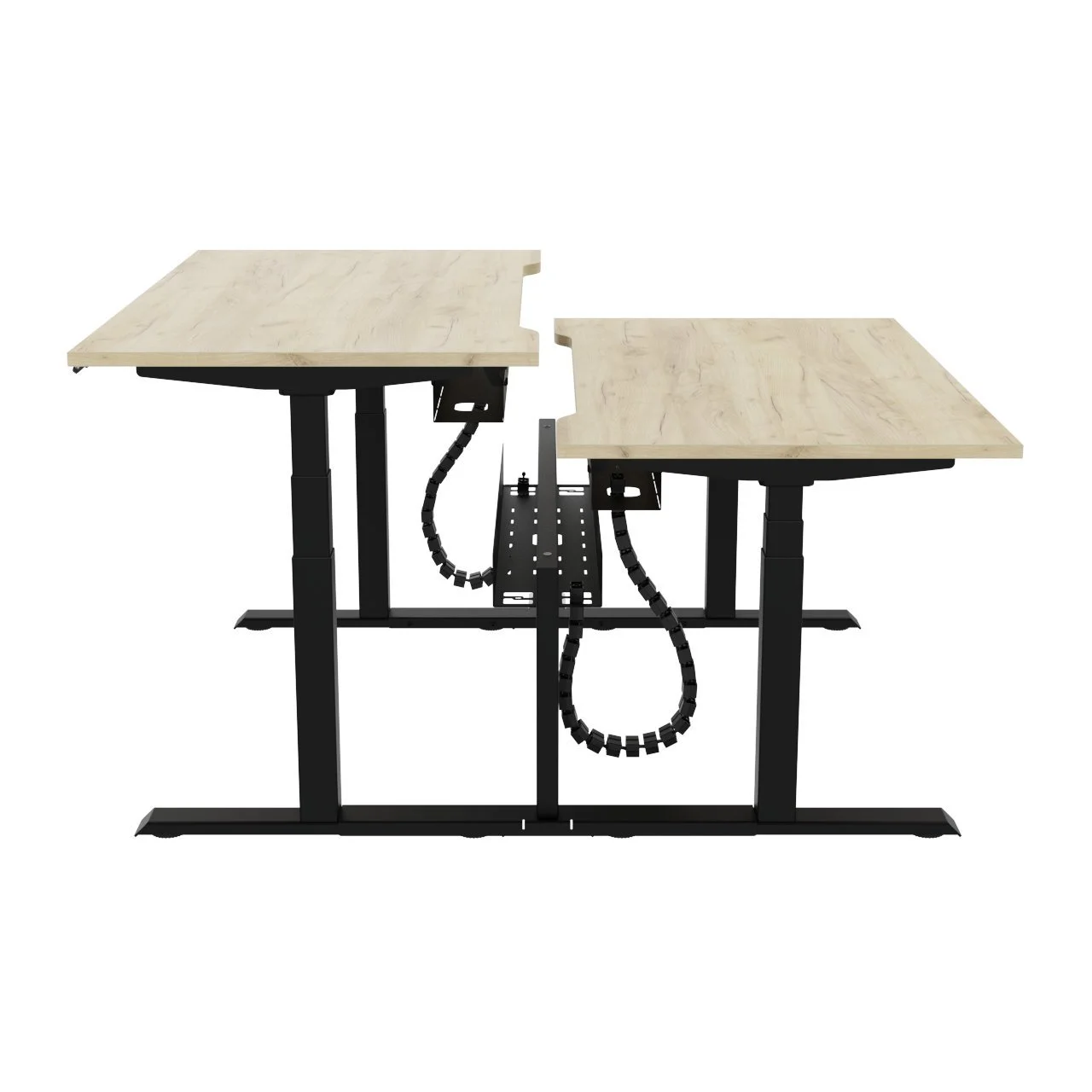 R!se - High Quality Sit Stand Linked Bench Desk | Side On (Copy)