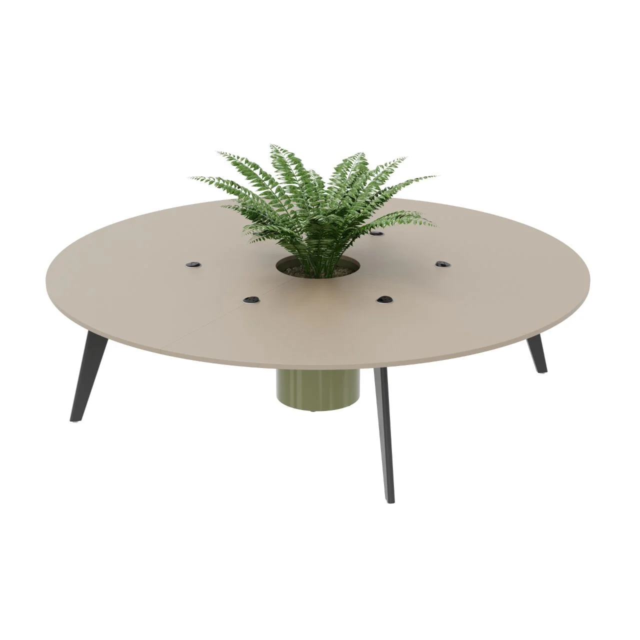 1. Orbital Table with large planter in the centre for office biophilic goodness.jpg