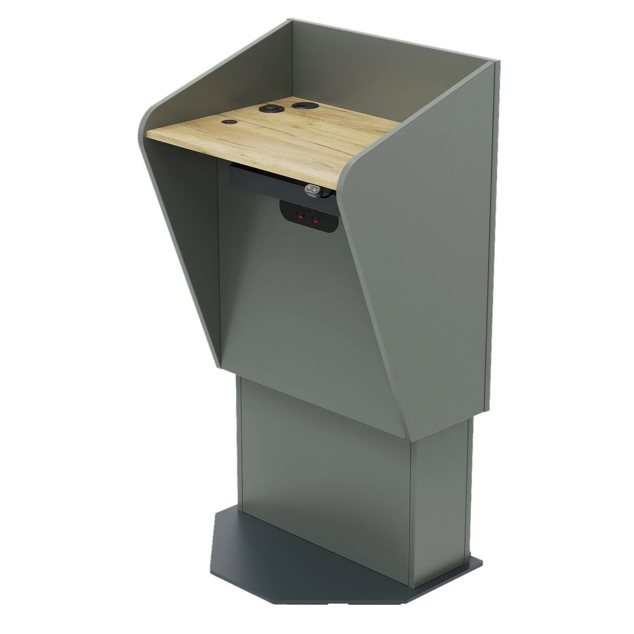 10. H.A.L Electric Height Adjustable Lectern with built in cabinet to mount AV equipment.jpg