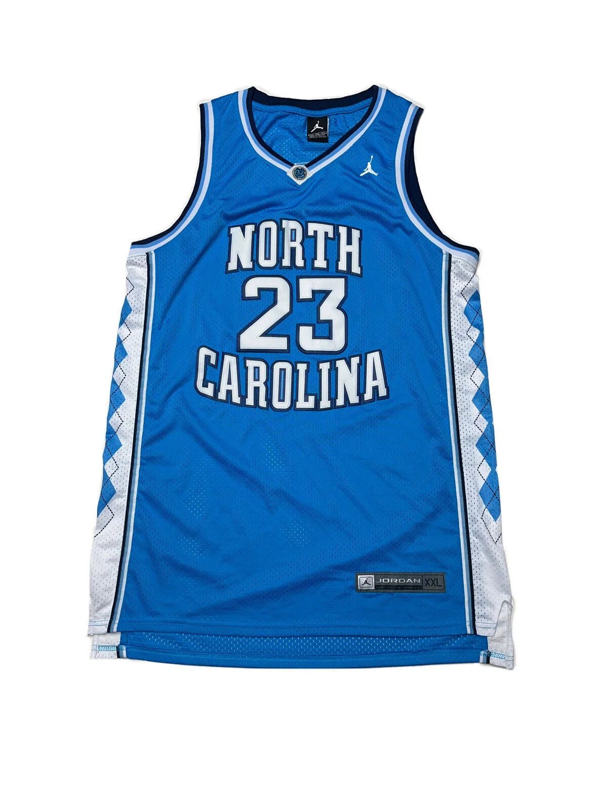 MJ unc jordan brand jersey blue