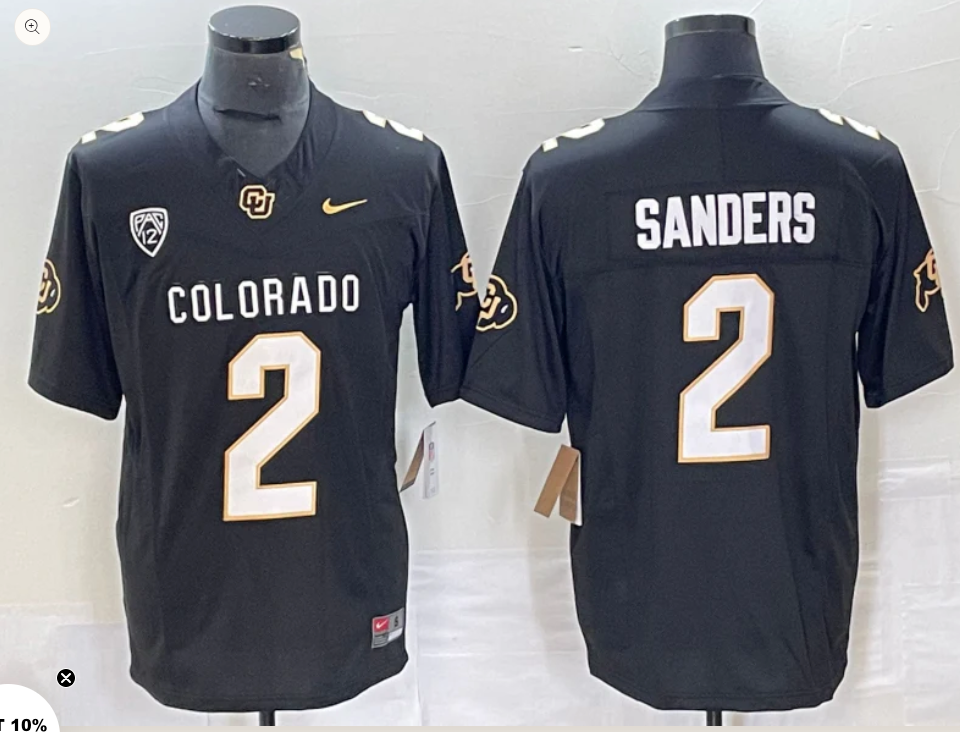 S.SANDERS COLORADO NIKE JERSEY